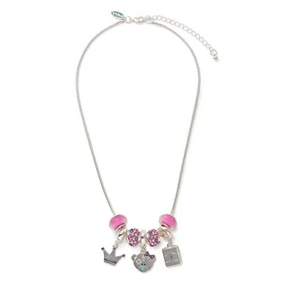 Image of Me to You Tatty Teddy Pink Princess Charm Necklace, Silver