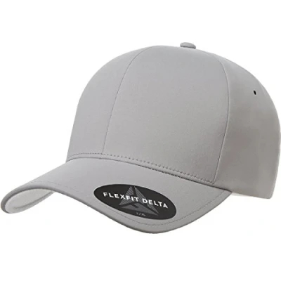 Image of Flexfit Men&#039;s Delta Seamless Cap Baseball, Silver, L XL