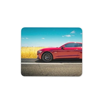 Image of Destination Vinyl ltd Red Sports Car Mouse Mat Pad Cars Dad Brother PC Computer #8569