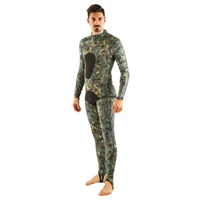 Image of SEAC Pirana Lycra Camouflage Jumpsuit Use Alone or Over Neoprene Suit