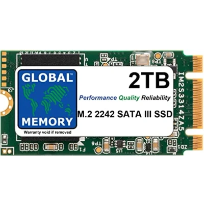 Image of GLOBAL MEMORY 2TB M.2 2242 NGFF SATA 3 WWAN SOLID STATE DRIVE (SSD) FOR LENOVO THINKPAD X240 X250 X270 T440 T440S T450 T450S T460P T470 T470S