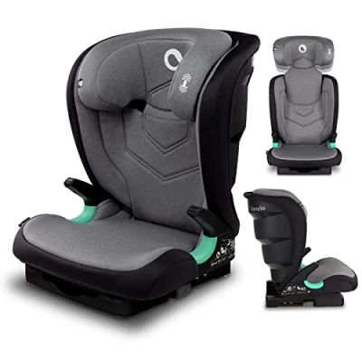 Image of LIONELO Neal i Size Car Seat for Kids 100 150cm (15 36kg) with ISOFIX Safe Installation, Latest Standard R129, Adaptable Headrest &amp; Backrest, Lateral Extra Head Protection, Breathable Washable Cover