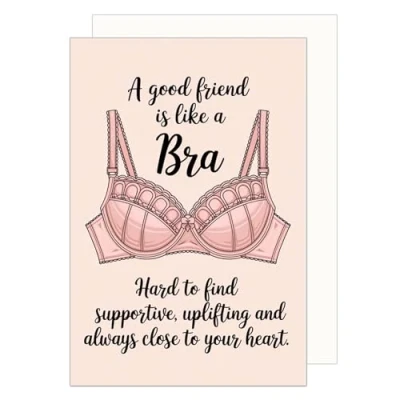 Image of Edition Seidel Premium Birthday Card with Envelope. Greeting Happy Wife Girlfriend Bra Funny (G3682 SW024)