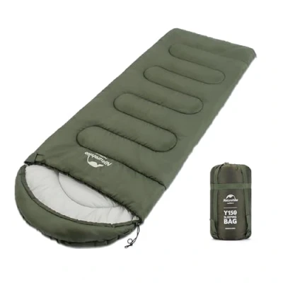 Image of Naturehike Sleeping Bag for Adult, Combine Double Bag, Oversized 220x85cm, L and R,3 Season, Ultralight Lightweight Compact with Compression