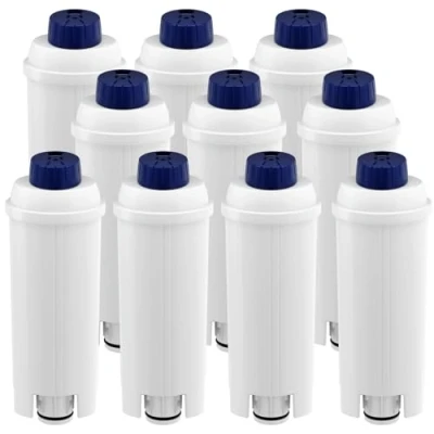 Image of 10 Pack Water Filter for DeLonghi Coffee Machine DLSC002 Compatible with De&#039;Longhi ECAM, ETAM, EC, BC Series.