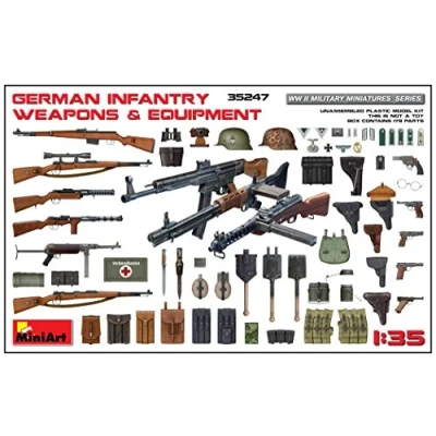 Image of Miniart MIN35247 Deutsche Infanterie Waffen /Zubehör Set infantry Model Kit, Various