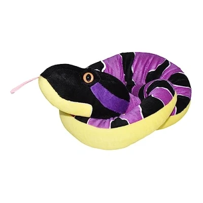 Image of Wild Republic Snakes, Snake Plush Stuffed Animal Toy, Gifts for Kids, Timber Rattlesnake, 54 Inches