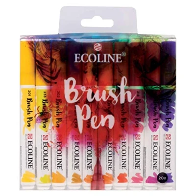 Image of Royal Talens Ecoline Brush Pen Set of 20 Markers