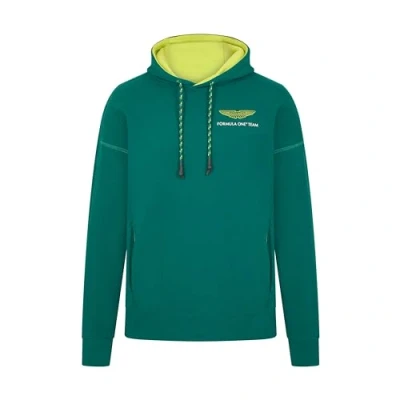 Image of Aston Martin F1 Men&#039;s Logo Hoodie Green Size: Medium