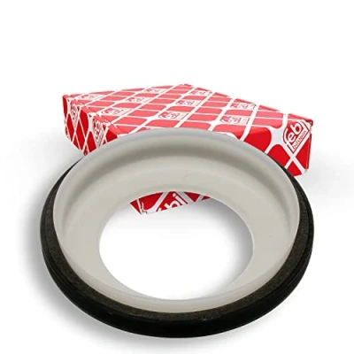 Image of 5010359807 Crankshaft Seal FEBI BILSTEIN 35145 with mounting sleeve transmission sided PTFE (polytetrafluoroethylene)
