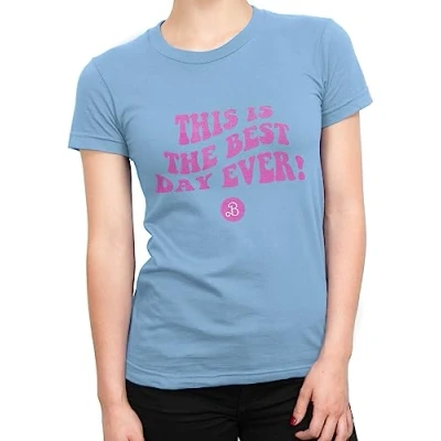 Image of Barbie T Shirt Women Summer Tops for Cotton Ladies Tshirt Blue M