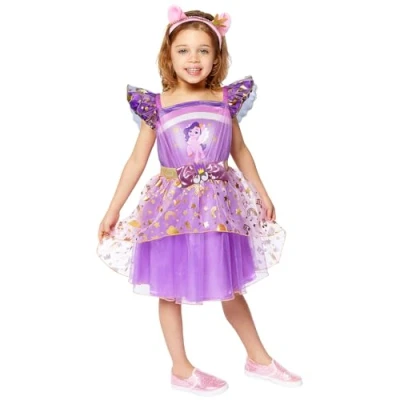 Image of Amscan 9918489 Kids Official My Little Pony Pipp Petals Girls Fancy Dress Costume Age: 6 8 Yrs