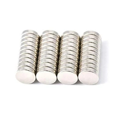 Image of Magnetpro Neodymium Super Magnets, 40 Pack 10x3 mm, Round, Glass, Silver Up to 2.3 kg Adhesive Strength