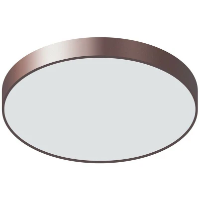Image of Italux Lighting Modern Led Flush Ceiling Light Coffee, Warm White 3000K 3600lm