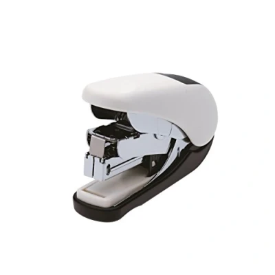 Image of PLUS Japan, Flat Clinch Power Assist Stapler Mini in White, 1 Piece Pack (1x Clinch)