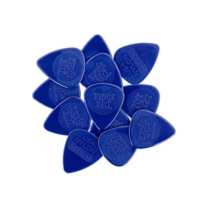 Image of Ernie Ball Medium Injection Molded Nylon Picks 0.72mm bag of 12