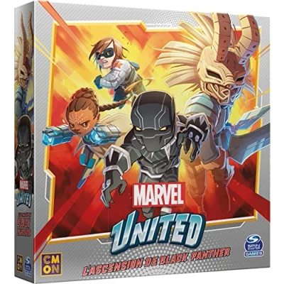 Image of Asmodee Marvel Board Game, CMNMUN02FR, Expansion: Rise of Black Panther