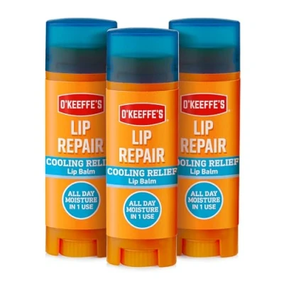 Image of O&#039;Keeffe&#039;s Lip Repair Cooling Relief Balm 4.2g (Pack of 3)