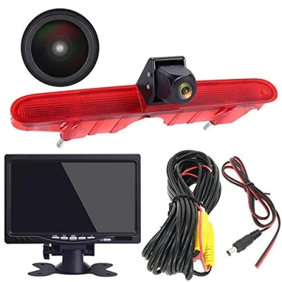 Image of HD Reversing System Brake Light Camera Van Roof Parking Aid with Angle Adjustable IR Night Vision Compatible P eugeot Partner Tepee Rifter/Citroen Berlingo B9 Box