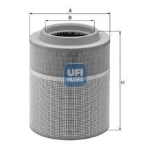 Image of 1363024, 1638006, 1640921, 1657523, 1726060 Air Filter UFI 27.573.00 478mm 265mm Insert MAN: TGA