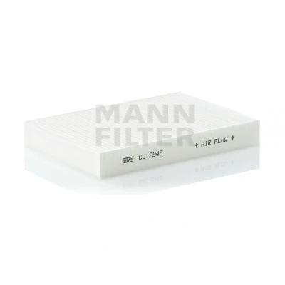 Image of 2789100Q0A, B729800QAA Pollen Filter MANN CU 2945 Particulate 230mm 158mm 30mm RENAULT: CLIO 2, Kangoo II Express, I
