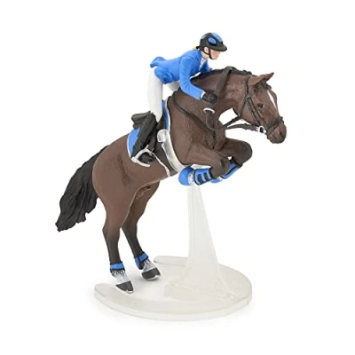 Image of Papo 51560 Jumping Riding Girl HORSES, FOALS AND PONIES Figurine, Multicolour