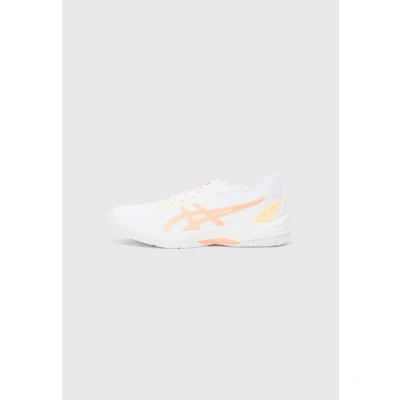 Image of Asics GEL TASK 4 Handball shoes, Women&#039;s, Size: 7.5, White/vivid coral shoes