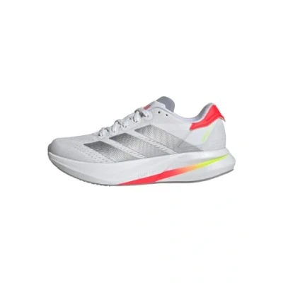 Image of adidas Performance Duramo Speed 2 Road running shoes, Women&#039;s, Size: 7, Footwear white/silver metallic/lucid red Textile/synthetics
