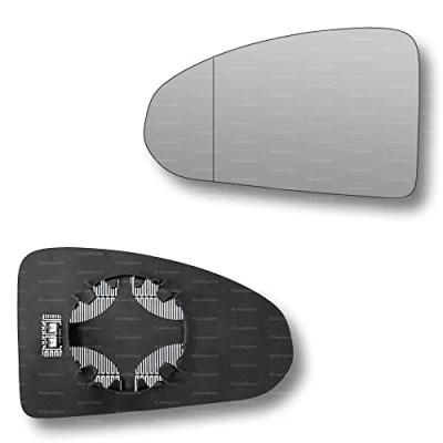 Image of Less4spares Replacement Wing Mirror Glass Left Compatible with Audi TT 2014 2022 CLIP ON Passnager Near Side N/S Heated Blind Spot