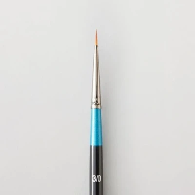 Image of Daler Rowney Aquafine Watercolour Brush, Soft Synthetic Hair, Short Handle, Round, 3/0