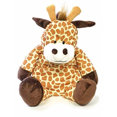 Image of Hot Water Bottle Novelty 3D Plush Fleece Cover Dino Panda GIRAFFE 750ml