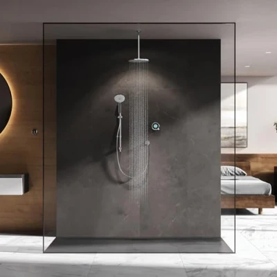 Image of Aqualisa Optic Q Smart Shower Concealed With Adjustable And Ceiling Fixed Head HP/CombiOPQ.A1.BV.DVFC.23