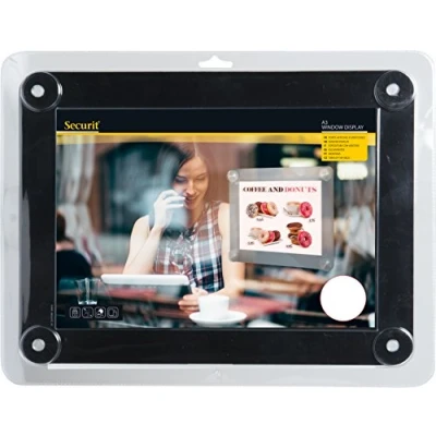 Image of Securit PFW A3 BL Window Display Frame Black