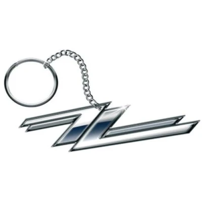 Image of ZZ Top Twin Zees Logo Keyring Standard