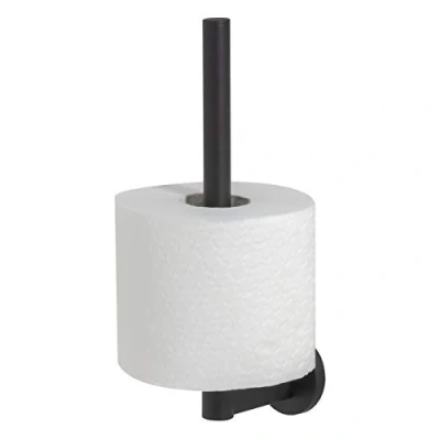 Image of Tiger Noon Spare Toilet Roll Holder, Black, 5 x 24.5 9.4 cm