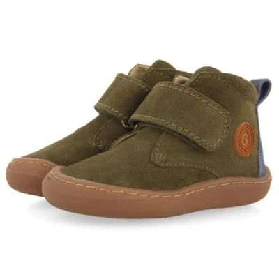 Image of Gioseppo WIRT Barefoot Unisex Baby shoes for kids, Size: 6.5K, Kaki Suede