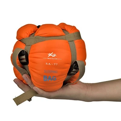 Image of Agemore Envelope Outdoor Sleeping Bag Camping Travel Hiking Multifuntion Ultra light (Orange)