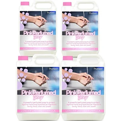 Image of Pro Kleen Luxury Pearlised Pink Perfumed Hand Soap Alcohol Free (4 x 5 Litres)
