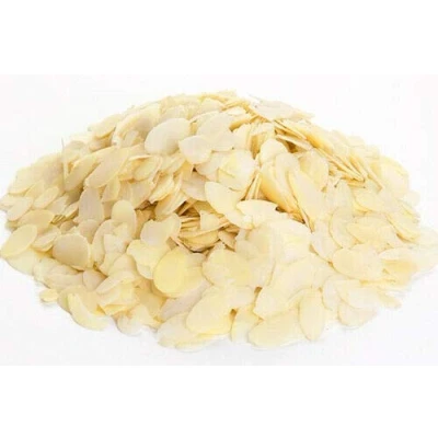 Image of Flaked Almonds 10kg 100% Natural Raw Sliced Blanched Almond Flakes 10 kg Large Bulk Box Premium Quality Blanch Slices Slice Nut Ideal for Baking Cakes Cereal Topper Non GMO Vegan PURIMA