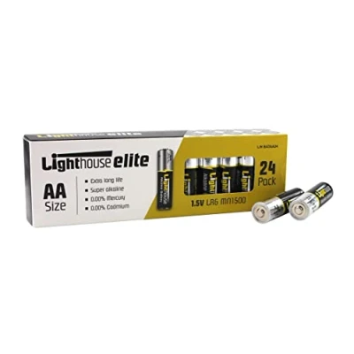 Image of Lighthouse Torches L/HBATAA24 AA Alkaline Batteries 24 Pack