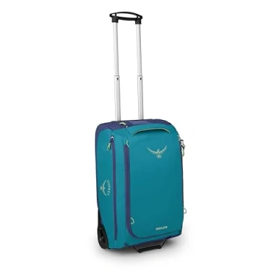 Image of Osprey Daylite Carry On Wheeled Duffel 40 Blue Spikemoss/Alkaline O/S