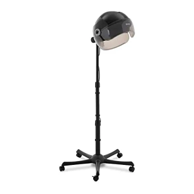 Image of physa PHY 1650HD 04 Black Hair Dryer With Stand 66 C Drying Bonnet Hood