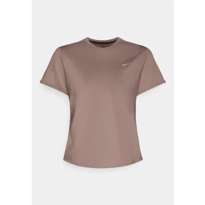 Image of Nike Performance Swift TOP Sports Tshirt, Women&#039;s, Size: XS, Mink brown/reflective silver