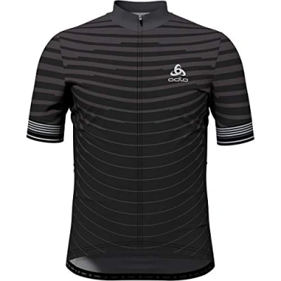 Image of Odlo Stand Collar Full Zip Zeroweight Men&#039;s Jersey Beetroot Purple Estate Blue, Small