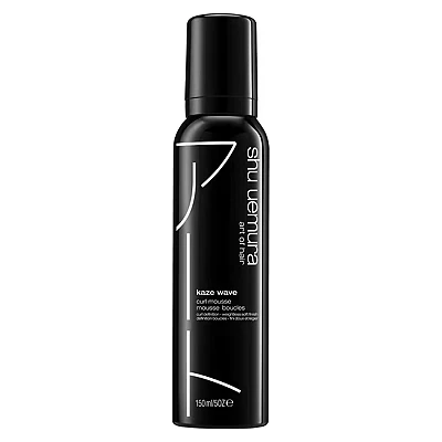 Image of Shu Uemura, Curl Defining Mousse Kaze Wave, All Hair Types, Long Lasting, Anti Frizz, 150 ml