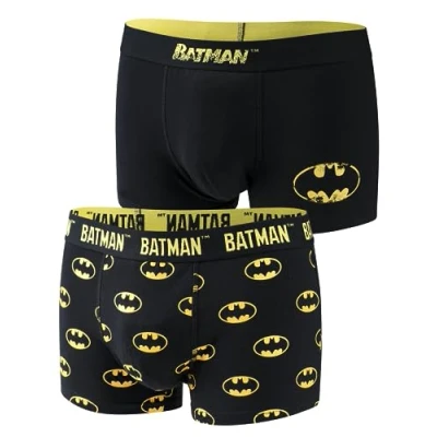 Image of Mens Boxers Shorts Underwear Man Gift Men Cotton Trunks Black Briefs 2 Pack M Pieces