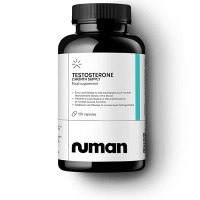 Image of Numan Testosterone Pro Maca Root, Tribulus Terrestris, Zinc, Ginseng Supplements for Men, Essential Vitamins &amp; Minerals 1100mg per Serving 120 Capsules