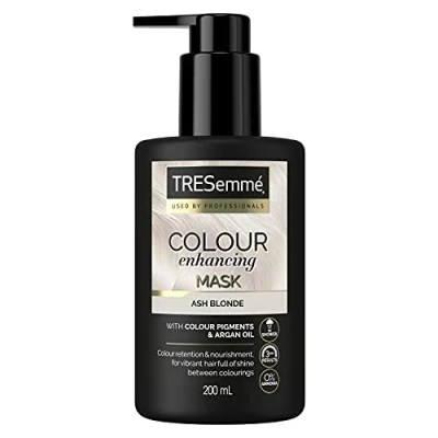 Image of TRESemmé Ash Blonde colour Enhancing Hair Mask with pigments &amp; argan oil for a vibrant brilliant shine between colourings 200 ml
