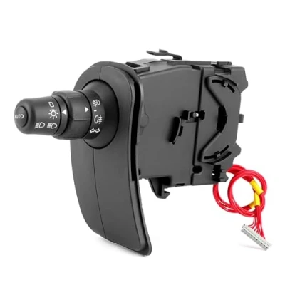 Image of Bohaner Headlight Indicator Stalk Switch Headlamp Control Steering Column 8201590638 7701057090 for Renault Clio MK3
