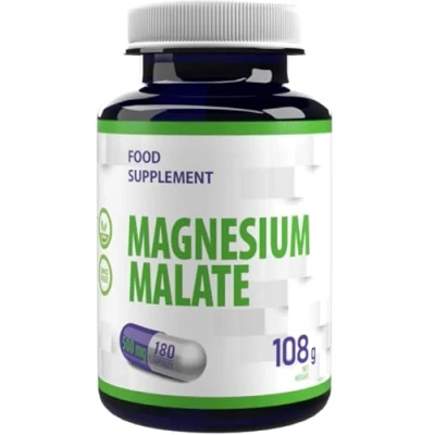 Image of Magnesium Malate 2000mg Per Serving 180 Vegan Capsules, 3rd Party Lab Tested, High Strength Supplement, No Fillers or Bulkers